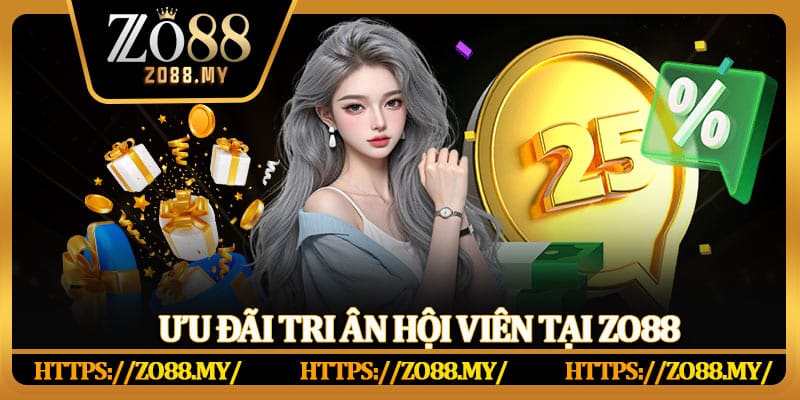 Ưu đãi tri ân hội viên tại Zo88